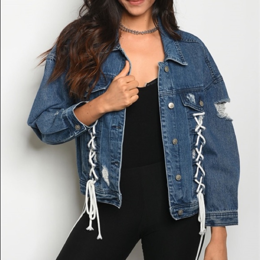 Jean Jacket with Rope Detail